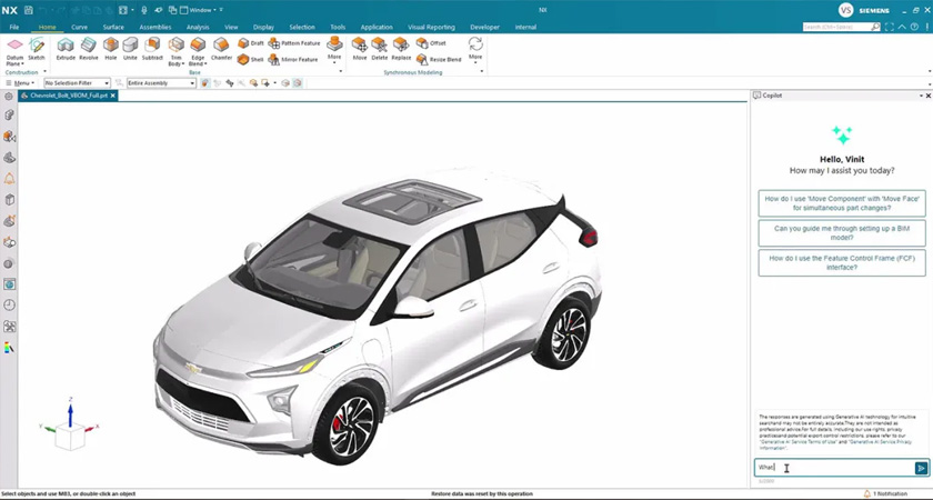 將 AI 增強(qiáng)的 NX X 引入 Azure，以實(shí)現(xiàn)高級(jí)產(chǎn)品工程